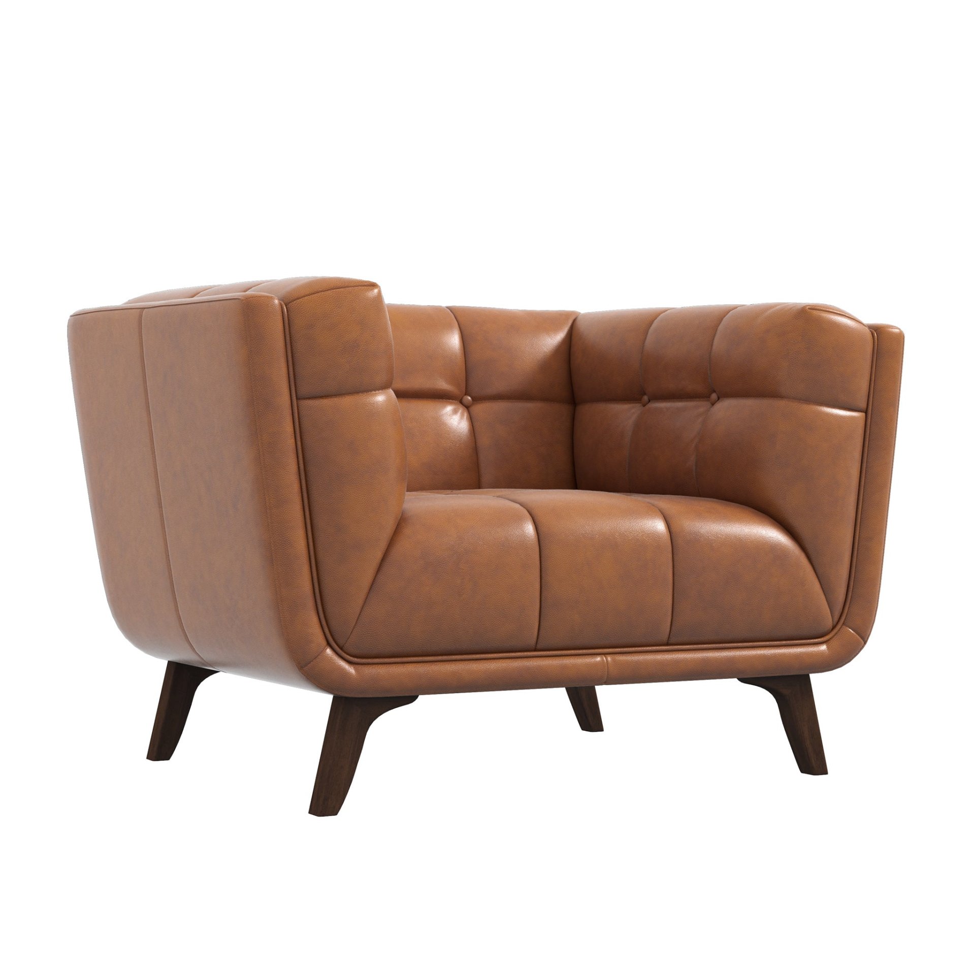 Addison - Lounge Chair Leather - Cognac - Image 7