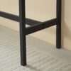 Soft Bag Bar Stool And Dining Table 3 Piece Set, Bar Chair With Backrest, Counter Bar Table, Small Square Table, Suitable For Kitchen - Antique Brown / Black - Image 4