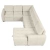 U-Shaped Sofa Sectional Sofa Pull-Out Sofa Bed With A Storage Chaise Lounge, Charging Devices For Living Room - Beige - Image 23
