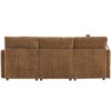 Modern Sectional Sofa Modular Sofa U Shaped Sofa Couch With Movable Ottoman, USB Ports, Phone Holder - Brown - Image 12