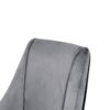 Modern Velvet Dining Chairs, Upholstered Accent Chairs With Chrome Legs For Home And Kitchen - Gray - Image 10