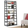 Acadian - Ladder Shelf Bookcase - Black - Image 7