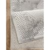 Geometrix - 2'7" X 9'10" Medallion Area Rug Runner With Geometric 3D Effect - Ivory / Gray - Image 2