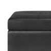 Oregon - Storage Ottoman Bench With Tray - Distressed Black - Image 7
