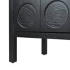 Stylish Storage Cabinet Sideboard With Unique Geometric Circle Door Design - Black - Image 15