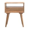 Nightstand With Open Slot - Oak - Image 8