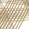 Round Table With Marble Top And Metal Base - Gold / Natural - Image 5