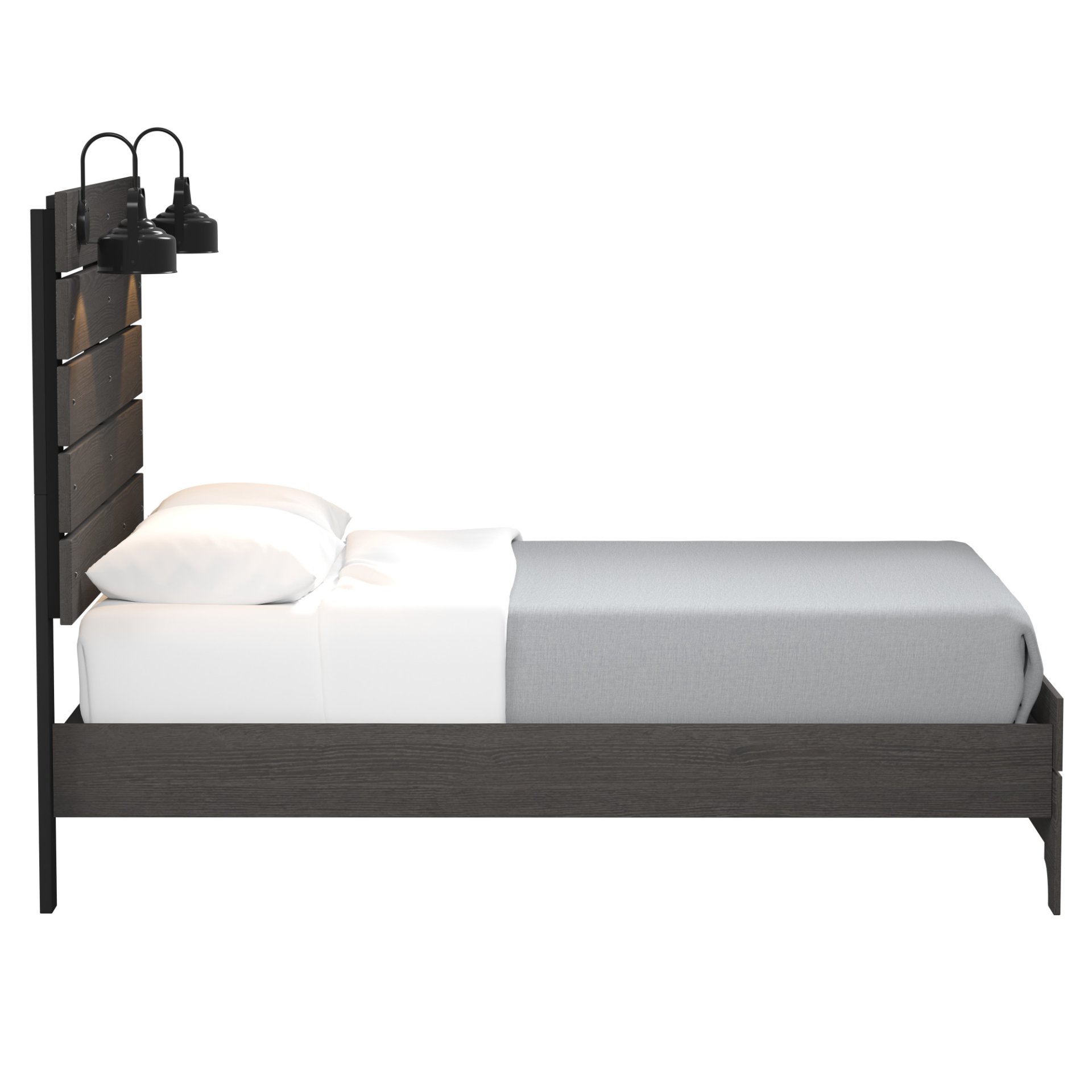 Junipe - Full Bed With Lights - Brown - Image 4