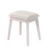 Modern Makeup Vanity Desk With LED Lights & Mirror 4 Drawer Dressing Table Set Space Saving For Bedroom - White - Image 7