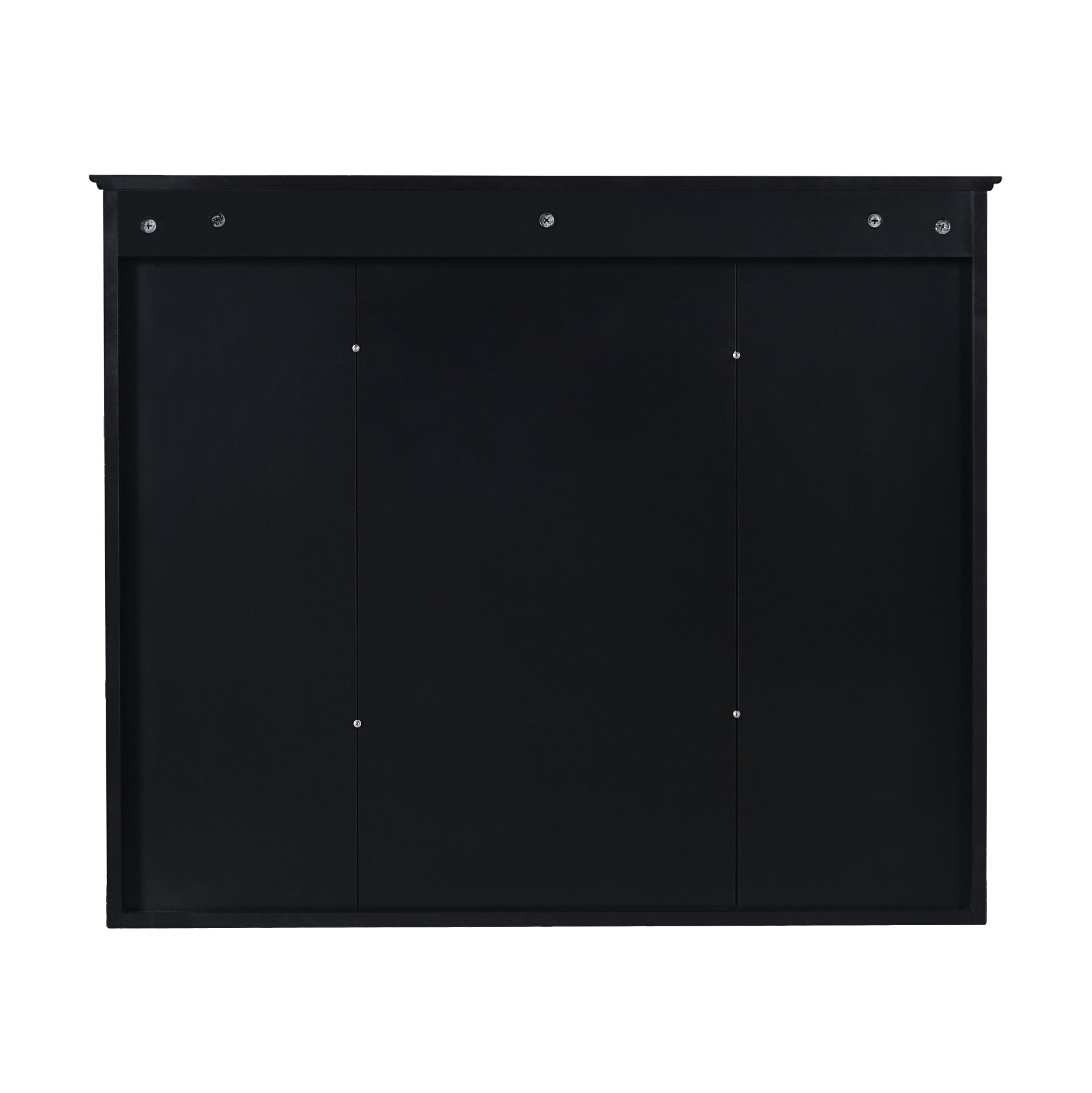 Wall Mounted Bathroom Medicine Cabinet, Modern Bathroom Wall Cabinet With Mirror, Mirror Cabinet With Open Shelves - Black - Image 18