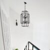 8 Light Metal Lantern Tiered Pendant Hanging Light Fixtures, Industrial Farmhouse Adjustable Height Chandeliers For Dining Room Hallway Foyer Entryway (E12 Bulbs Not Included) - Matte Black - Image 7