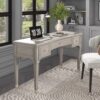 Dauphin - 3 Drawer Executive Desk - Gray Cashmere - Image 3