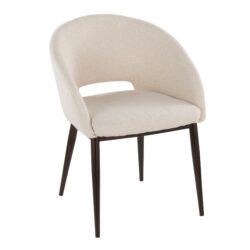 Renee - Contemporary Chair - Copper / Cream