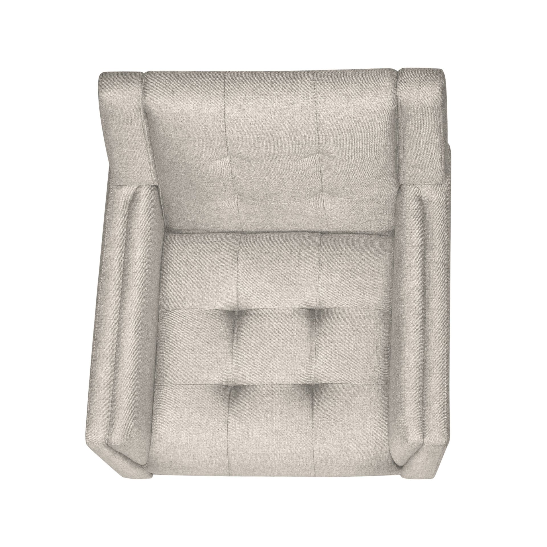 Luminaesque - Fabric Upholstered Armchair With Tufted Back - Beige - Image 6
