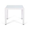 Contemporary Cape Coral Side Table With Tempered Glass Top - White - Image 8