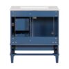 Bathroom Vanity, Modern Bathroom Cabinet With Sink Combo Set, Bathroom Storage Cabinet With A Soft Closing Door And 3 Drawers, Solid Wood Frame - Blue - Image 16