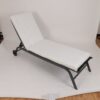2 Piece Outdoor Chaise Lounge Cushion Set, Replacement Cushions For Patio Furniture - Gray / White - Image 7