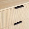 Mid-Century 3 Drawer Chest With Reeded Drawer Fronts - Light Brown - Image 2