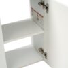 Floating Bathroom Vanity With Resin Basin, Left Side Storage - White - Image 15