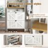 4 Layer Folding Shoe Cabinet With Metal Rounded Corners Convenient Shoe Storage - White - Image 10