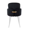 Dahlia - Contemporary Dining Chair (Set of 2) - Chrome / Black / Gold - Image 5