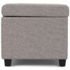 Avalon - Extra Large Storage Ottoman Bench - Cloud Gray - Image 5