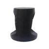 Mgo Hollow Side Table With Wood Like Texture, Durable And Weather Resistant - Black - Image 7