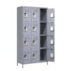 12 Door Lockers With Lock For Secure Storage Construction - Gray - Image 13