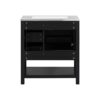 Transitional Style Bathroom Vanity Cabinet Combo With Ceramic Sink, Soft Close Door - Black - Image 15