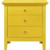 3 Drawer Nightstand - Yellow - Image 3