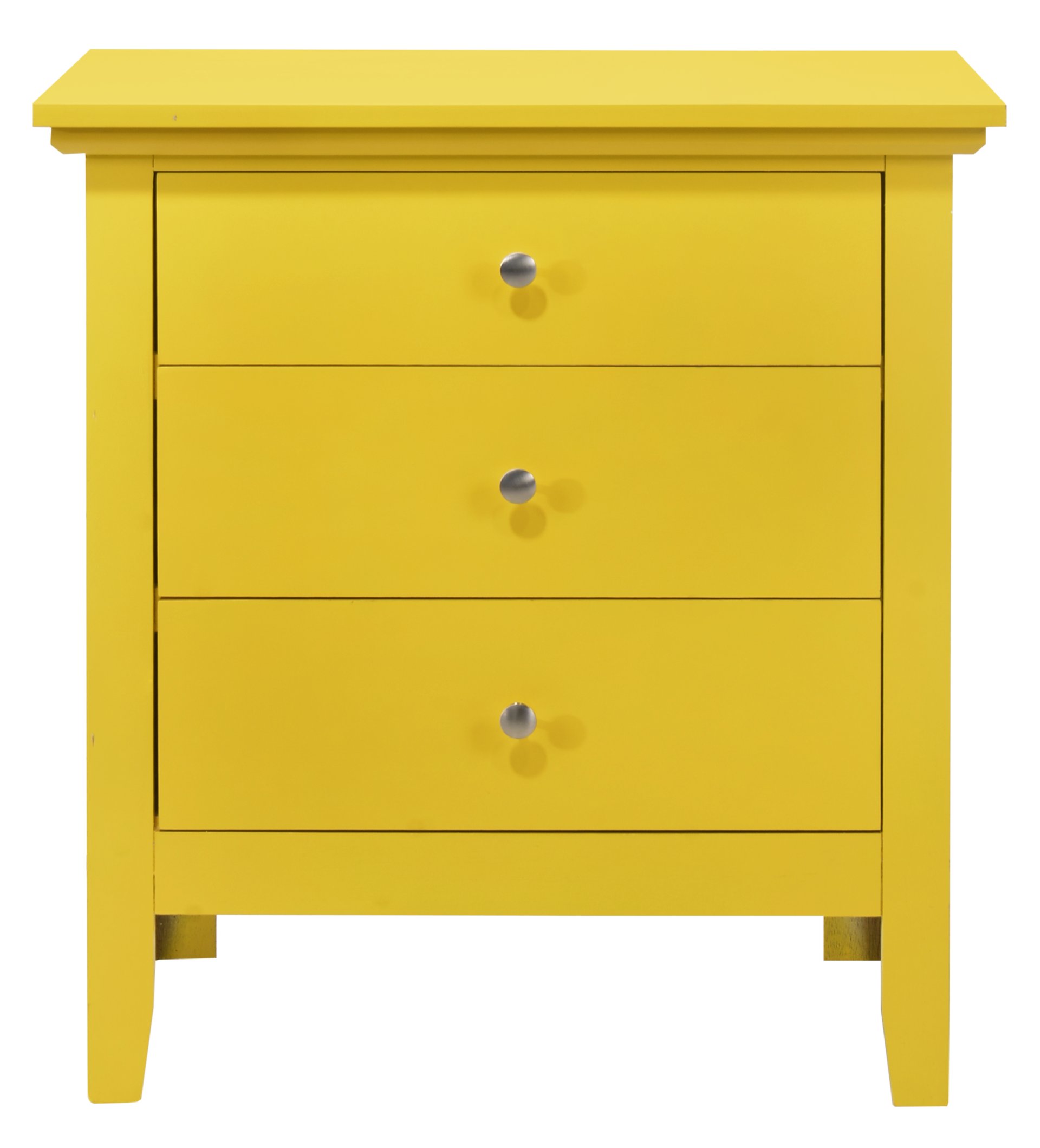 3 Drawer Nightstand - Yellow - Image 3