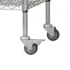Heavy Duty Adjustable Shelving Unit, 5 Tier Wire Storage Shelves With Wheels - Brushed Nickel - Image 24