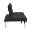 Modern Sofa Bed With Wood Frame And Stainless Leg - Black - Image 8