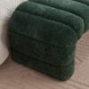 Modern Upholstered Armless Bed Bench With Channel Tufting Chenille - Green - Image 7