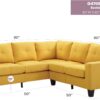 Newbury - Sectional - Yellow - Image 6