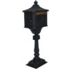 Cast Aluminum Mail Box, Postal Box, Mailbox - Black - Image 9