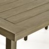 Acacia Wood Dining Table With Slat Design - Gray / Rustic Metal - Image 11