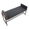 Kari - Farmhouse Bench - Black / Brown / Black - Image 5