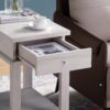 Chair Side End Table With One Drawer And Bottom Shelf, Accent Table - White Oak - Image 2