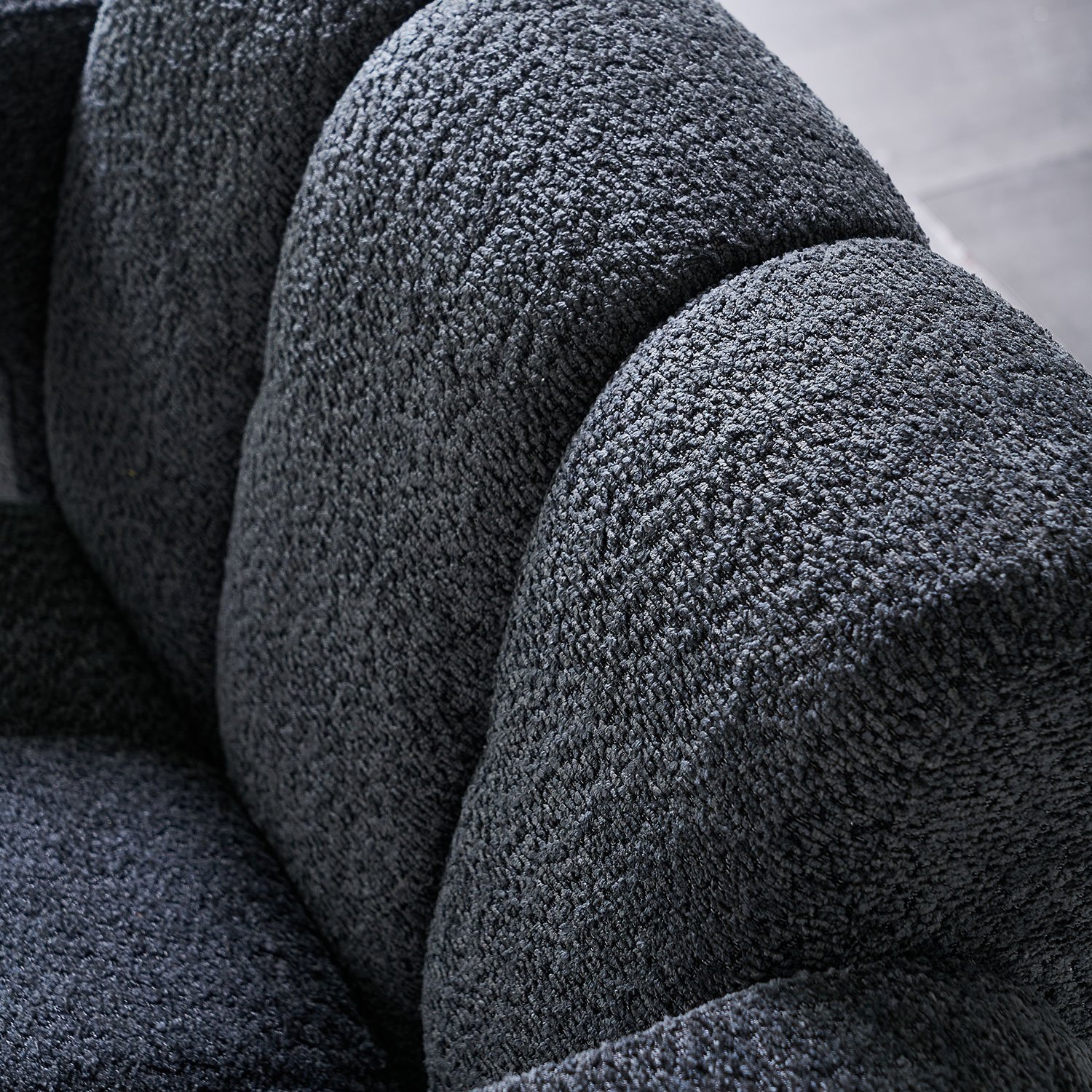 31.10" Boucle Upholstered Accent Chair - Dark Gray - Image 12
