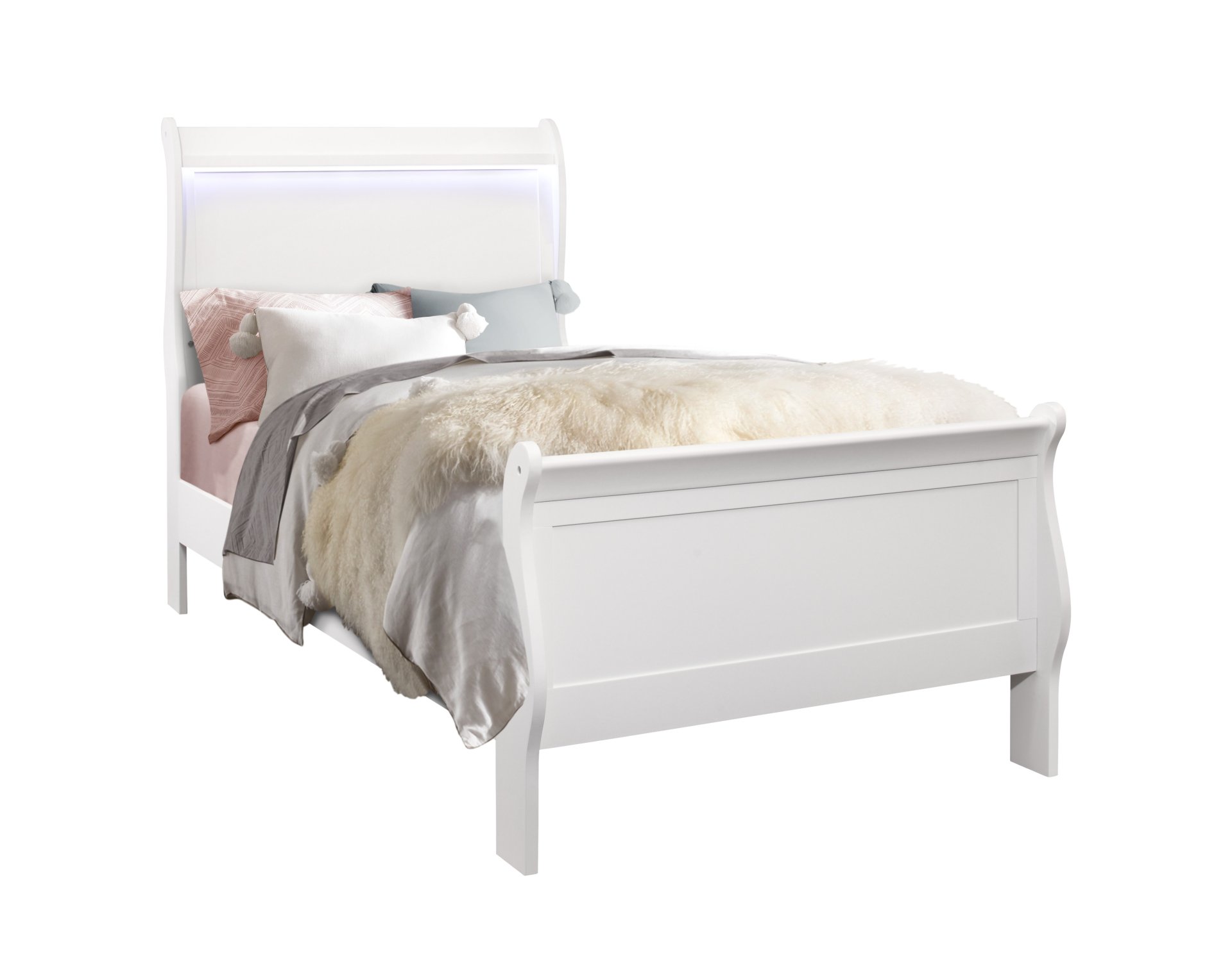 Charlston - Twin Bed - White - Image 2