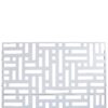 Decorative Freestanding Metal Privacy Screen For Indoor & Outdoor Use - White - Image 8