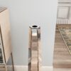 Handmade Glass Floor Vase - Silver - Image 9