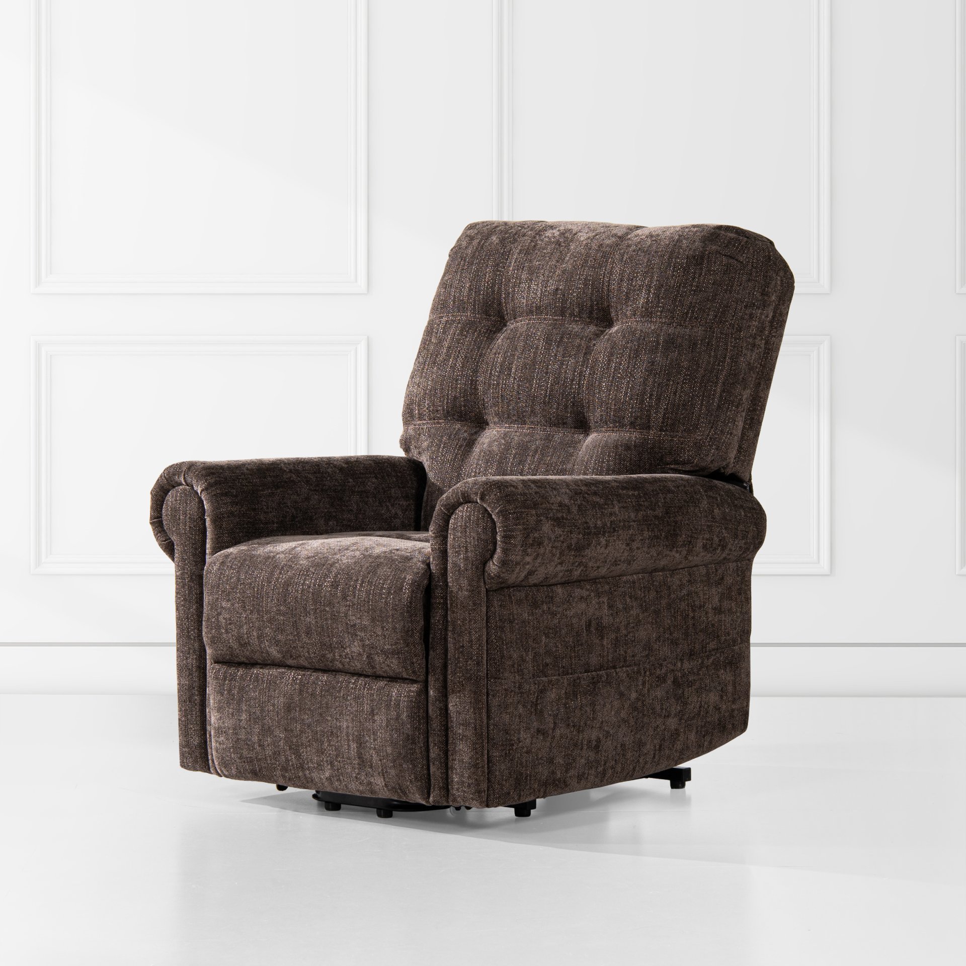 Irwin - Power Lift Recliner Chair - Chocolate Brown - Image 9