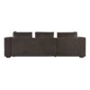 Elegant L Shaped Sectional Sofa With Chenille Upholstery And Wooden Storage Compartment - Brown - Image 12