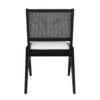 Modern 6 Piece Extendable Dining Table Set With 4 Wicker Back Upholstered Dining Chairs And Long Bench, 2 Removable Leaf - Espresso - Image 24