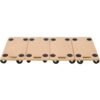 Furniture Moving Dolly, Heavy Duty Wood Rolling Mover With Wheels For Piano Couch Fridge Heavy Items, Securely Holds 500 Lbs (Set of 4) - Natural - Image 2
