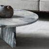 Luxury Natural Marble Coffee Table Genuine Marble, Living Room Centerpiece - Blue Gray - Image 6