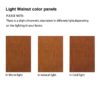 Corner Curio Cabinet With Lights, Adjustable Tempered Glass Shelves, Mirrored Back, Display Cabinet (E26 Light Bulb Not Included) - Light Walnut - Image 14