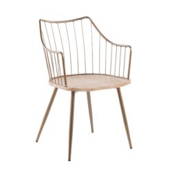 Winston - Farmhouse Chair - Antique Copper / White Washed